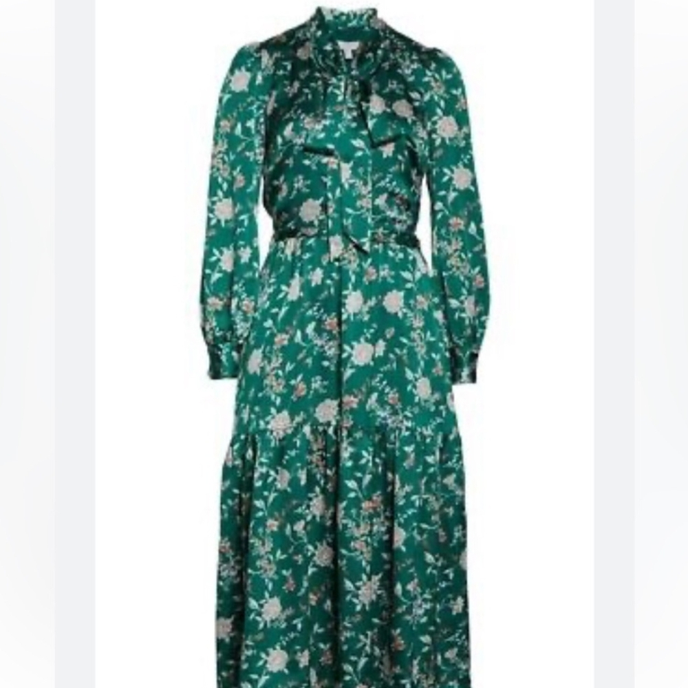 Chelsea28 Floral Emerald Midi Dress - Picture 3 of 3